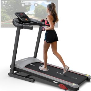 PASYOU Treadmill with Incline Foldable Treadmill for Home with Bluetooth-Walking RunningJogging,15 Pre Programs,Easy Assembly Compact Portable and Space Saving