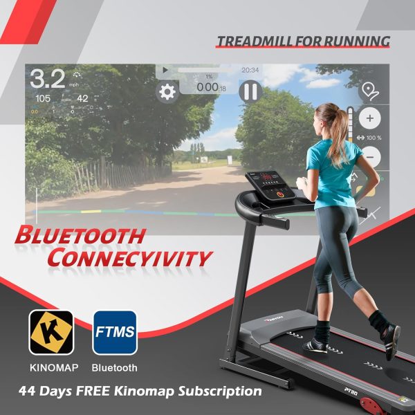 PASYOU Treadmill with Incline Foldable Treadmill for Home with Bluetooth-Walking RunningJogging,15 Pre Programs,Easy Assembly Compact Portable and Space Saving - Image 5