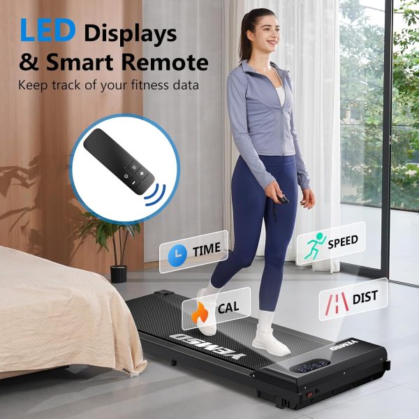 Walking Pad, Walking Pad Treadmill 330 lb Capacity，3 in 1 Portable Under Desk Treadmill for Home and Office with Remote Control, LED Display - Image 4