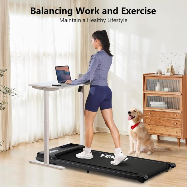 Walking Pad, Walking Pad Treadmill 330 lb Capacity，3 in 1 Portable Under Desk Treadmill for Home and Office with Remote Control, LED Display - Image 6