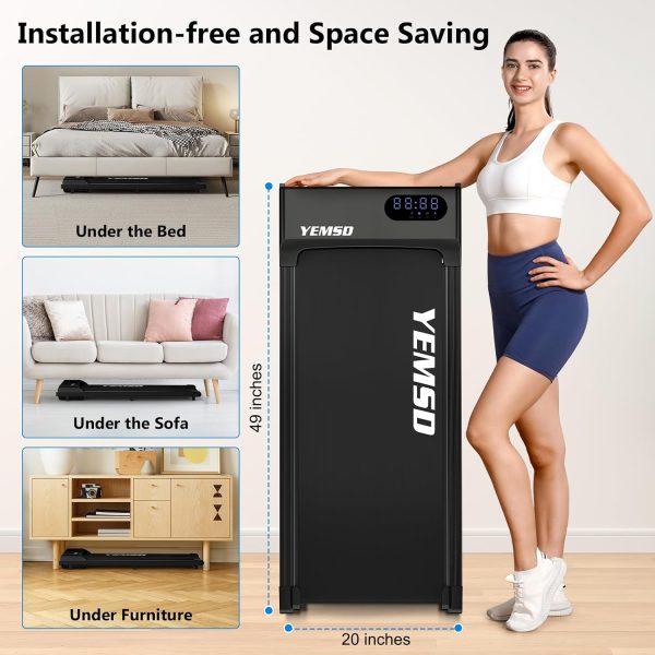 Walking Pad, Walking Pad Treadmill 330 lb Capacity，3 in 1 Portable Under Desk Treadmill for Home and Office with Remote Control, LED Display - Image 7